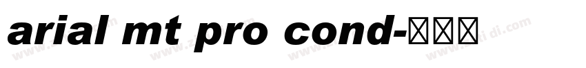 arial mt pro cond字体转换